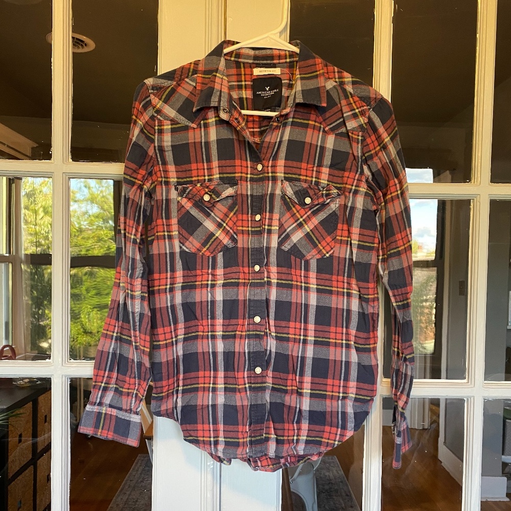 Small American Eagle Flannel Shirt